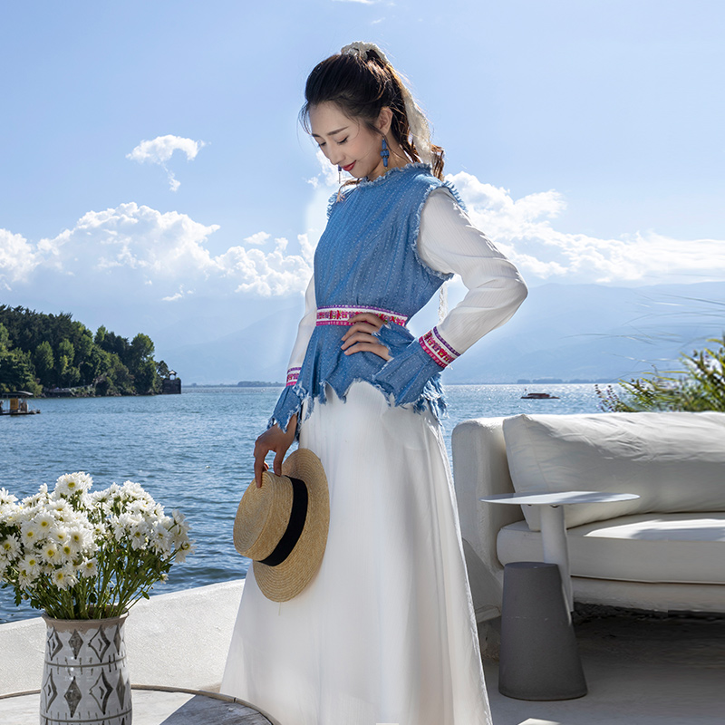 湘妃复古假两件连衣裙| 减龄时尚风 | 现货加急发