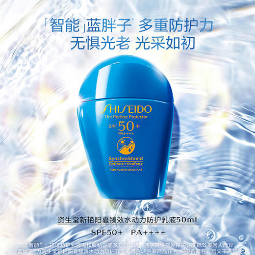 【资生堂】新艳阳夏臻效水动力防护乳（蓝胖子防晒） 商品图1
