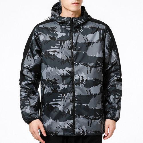 adidas/阿迪达斯 21秋季 男款 运动服 时尚 出行 舒适 休闲 跑步 梭织 连帽 夹克 外套 H40232 H40233 商品图1