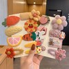 毛毛花朵发夹女儿童可爱碎发发卡夹子小女孩头饰边夹女童宝宝发饰 商品缩略图5