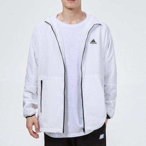 adidas/阿迪达斯 21秋季 男款 运动服 时尚 出行 舒适 休闲 跑步 梭织 连帽 夹克 外套 H40232 H40233 商品图6