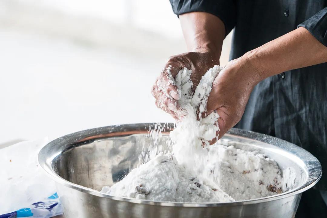 横沙岛民纯手工制作特色糕点-横沙糕