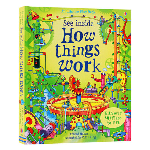 万物运转的秘密 英文原版 See Inside How Things Work 偷偷看里面系列 Usborne 儿童英语启蒙纸板翻翻立体书 英文版进口原版书籍 商品图0