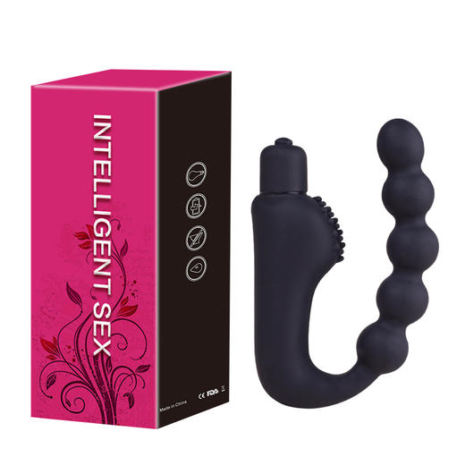 肛塞男女通用后庭拉珠震动自慰棒男士前列腺按摩器成人情趣性用品 商品图3