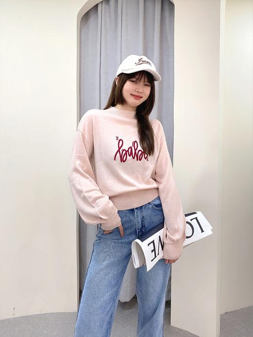 植绒字母羊毛衫 商品图1