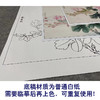 【有步骤、大彩图】李晓明工笔画白描底稿斗方小品《赵粉》牡丹初学者临摹花鸟线稿KD44 商品缩略图3