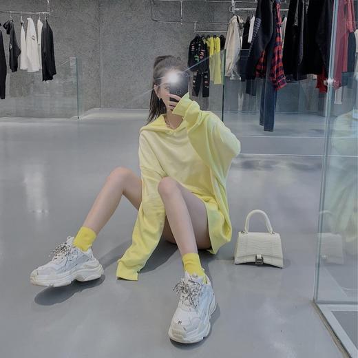 超火鱼鳞布 渐变色连帽卫衣女2021年新款春秋外套BF慵懒风长袖in 商品图1