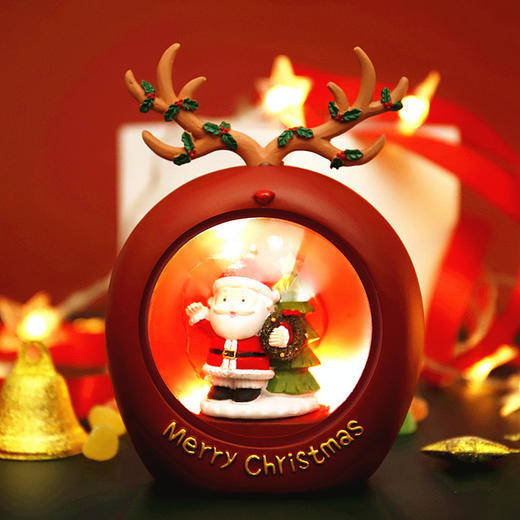 圣诞节圣诞老人星星灯小鹿氛围灯圣诞活动桌面摆件儿童平安夜礼物 商品图2
