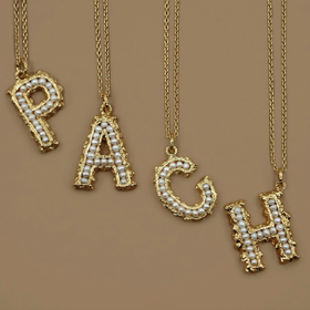 北京仓｜Pach Pearl-Alphabet-字母 珍珠 项链［瑞士设计师］