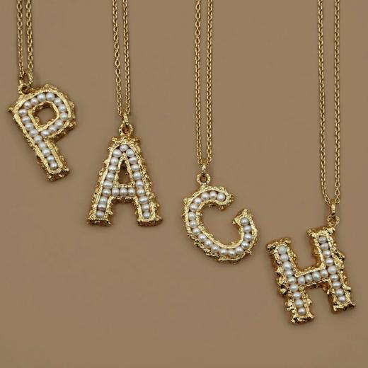北京仓｜Pach Pearl-Alphabet-字母 珍珠 项链［瑞士设计师］ 商品图0