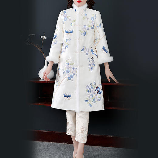 裁缝学苑AG219 中国风棉服纸样女长款冬装棉袄外套女装服装打版图 商品图3