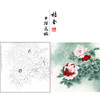 【有步骤、大彩图】李晓明工笔画白描底稿斗方小品《二乔》牡丹初学者临摹花鸟线稿KD29 商品缩略图0