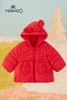 英氏-童衣类（冬）E1新羽长帽外套婴粟红100CM 商品缩略图5
