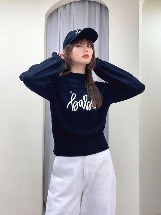 植绒字母羊毛衫 商品图0