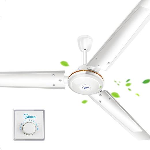 美的（Midea） FC140-BA吊扇56吋家用客厅电风扇轻音铁叶大风力宿舍工厂楼顶扇FC56 白色 （线下同款） 商品图1