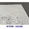 【有步骤、大彩图】李晓明工笔画白描底稿圆形小品《凤丹白》牡丹初学者临摹花鸟线稿KD05 商品缩略图4