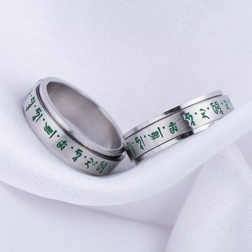 钛钢（绿）戒指 商品图3