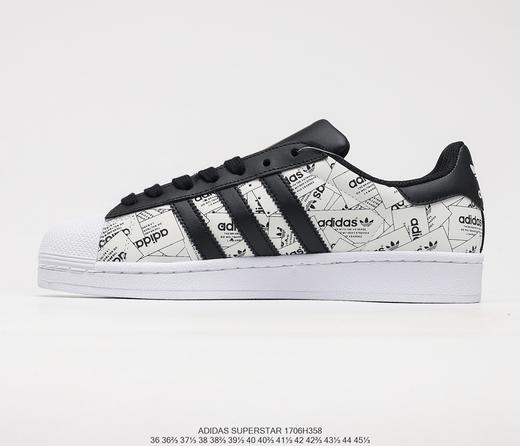 阿迪达斯三叶草Adidas Superstar Originals黑亮白50周年贝壳头经典百搭休闲运动板鞋FV2820男女鞋 商品图1