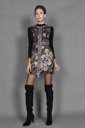 【伯妮斯茵】163S123黑色连衣裙