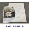 【有步骤、大彩图】李晓明工笔画白描底稿小品《紫荷红蜻蜓》荷花初学者临摹花鸟线稿KE09 商品缩略图2