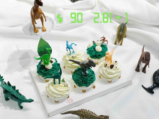 恐龙系列主题杯子蛋糕，配饰会随机组合搭配，每款都是惊喜 商品图4