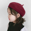 【儿童贝雷帽】宝宝帽子秋冬韩版时尚女童羊毛保暖蓓蕾帽画家帽 商品缩略图6