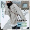 假两件呢子加绒卫衣女2021冬装新款女装韩版宽松小个子超火上衣女 商品缩略图0