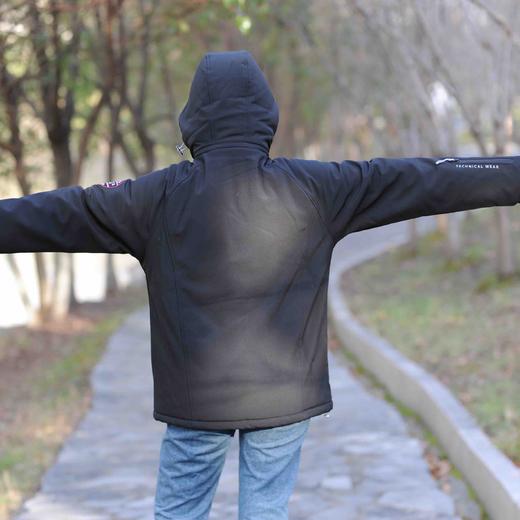 （自留款，尾单无补）Himalaya黑色专业户外防风防水冲锋棉服夹克男士保暖冬装 商品图8