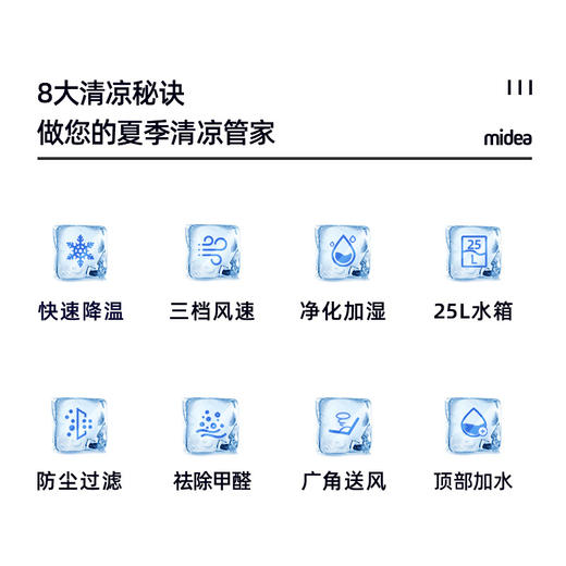 美的（Midea）AC400-20B电风商用大容量工业冷风扇水冷空调扇降温加湿冷气机可移动工厂车间餐厅(线下同款) 商品图1