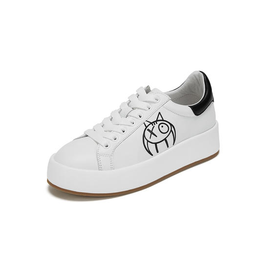 西村名物2021年秋冬商场同款小白鞋新款女运动百搭学生板鞋女士休闲鞋女鞋X21AM11501 商品图1