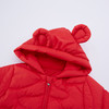 英氏-童衣类（冬）E1新羽长帽外套婴粟红100CM 商品缩略图1