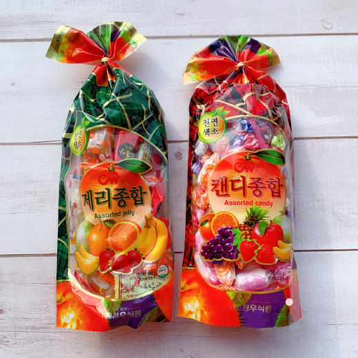 韩国青右橡皮糖/综合水果糖600g 多种水果味 独立包装 年货必备 062088/061545 商品图0