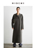 HIDEMI 深灰铜绿两粒扣简约设计感羊毛大衣 商品缩略图0