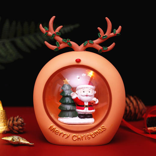 圣诞节圣诞老人星星灯小鹿氛围灯圣诞活动桌面摆件儿童平安夜礼物 商品图5