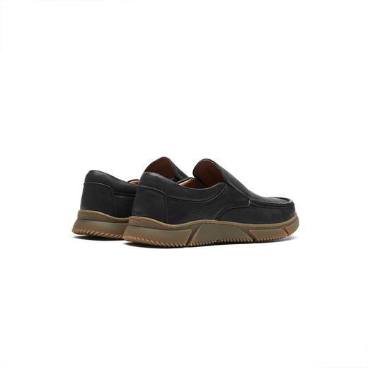 西村名物2021年新皮鞋男休闲鞋商务豆豆鞋男一脚蹬男士皮鞋X11CW33491 商品图3