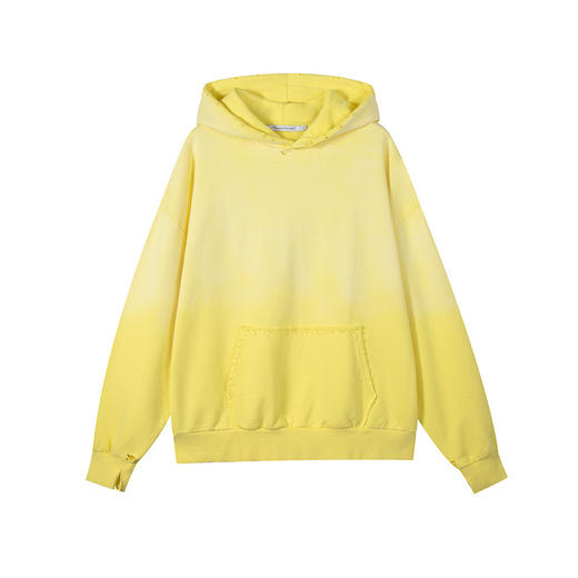 超火鱼鳞布 渐变色连帽卫衣女2021年新款春秋外套BF慵懒风长袖in 商品图4