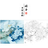 【有步骤、大彩图】李晓明工笔画白描底稿斗方小品《重绘独舞花间》牡丹鹦鹉初学者临摹花鸟线稿KD22 商品缩略图0