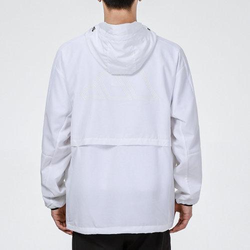 adidas/阿迪达斯 21秋季 男款 运动服 时尚 出行 舒适 休闲 跑步 梭织 连帽 夹克 外套 H40232 H40233 商品图7