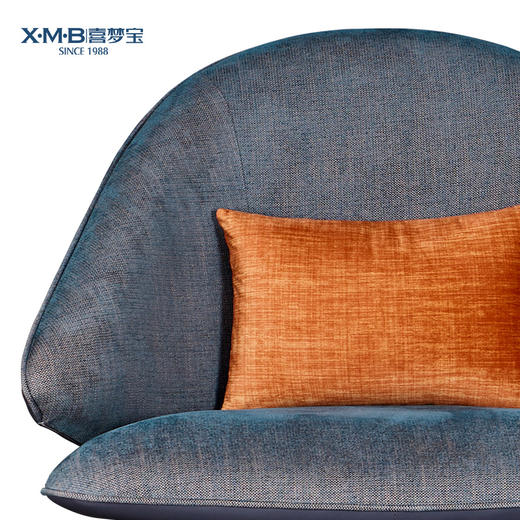 喜梦宝沙发椅轻奢皮艺人体工学椅意式北欧极简休闲椅（直播专享，只送货不包安装） 商品图2