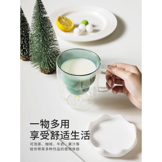 网红圣诞树可爱星愿杯子StarWish创意双层玻璃杯家用喝水早餐杯女 商品图3