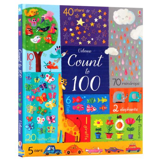 数到一百 英文原版 Usborne Count to 100 数字认知 尤斯伯恩 数学启蒙早教书英语绘本 亲子互动故事书课外读物 英文版进口书籍 商品图4