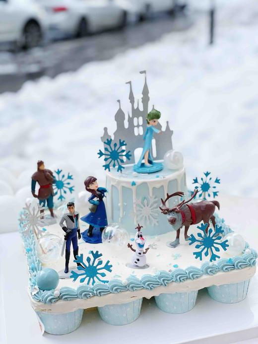 冰雪奇缘主题蛋糕，杯子+主蛋糕，新派组合 商品图3