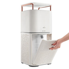 摩飞电器（Morphyrichards）空气净化器 去除甲醛分解 除尘去异味 家用办公室全屋净化新风消毒机 MR3500