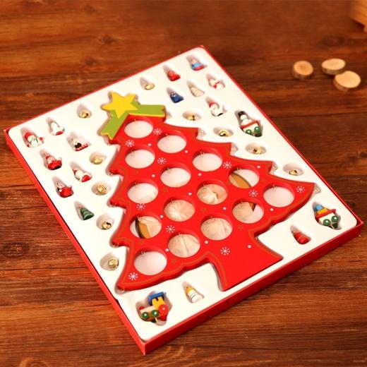 木质圣诞树桌面创意摆件儿童圣诞礼品圣诞节日装饰挂饰平安夜礼物 商品图1