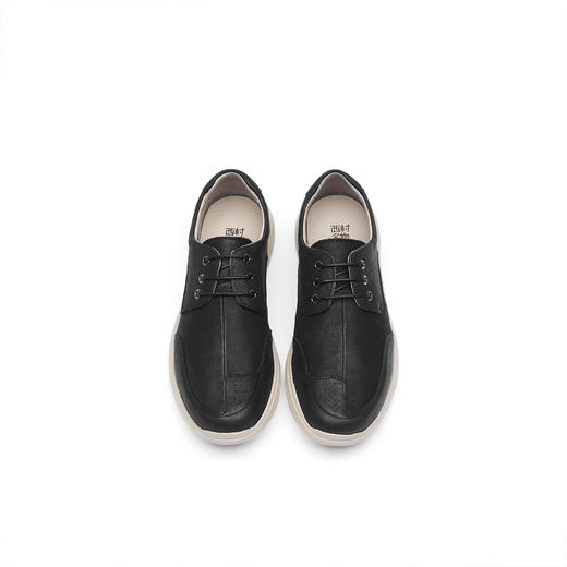 西村名物2021年新款男士皮鞋真皮正装商务鞋休闲皮鞋透气舒适通勤鞋男鞋X11CW33461 商品图4