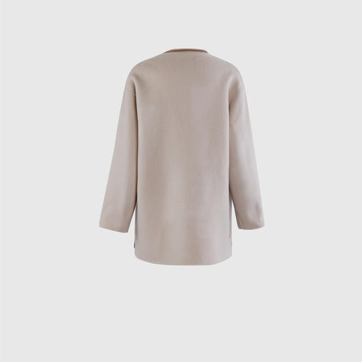 轻奢深领两颗扣国风双面手工短大衣 商品图3