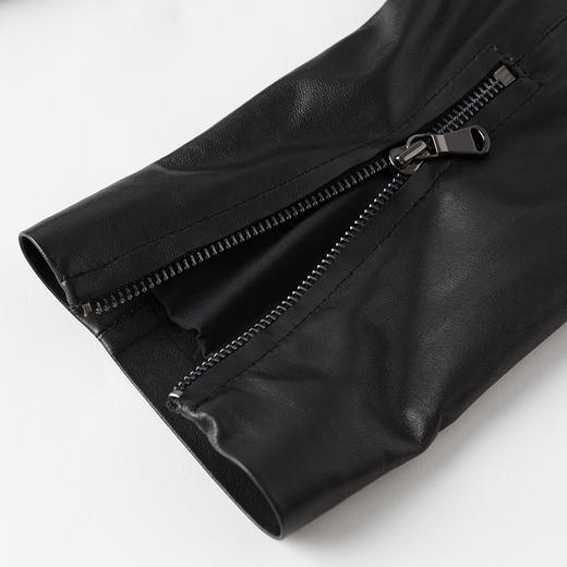 EITIE爱特爱新款复古气质修身显瘦中长款羊皮大衣皮衣6893520 商品图5