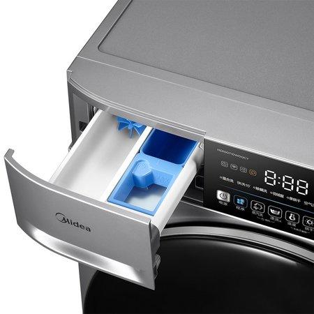 美的（Midea）MD100T10WDQCY巴赫银 10公斤 滚筒洗干一体机 商品图3