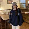 新款宽松情侣学生长袖百搭卫衣女秋冬加绒大码印花打底衫休闲时尚上衣外套女 商品缩略图3