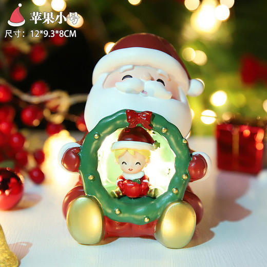 圣诞节圣诞老人星星灯小鹿氛围灯圣诞活动桌面摆件儿童平安夜礼物 商品图9